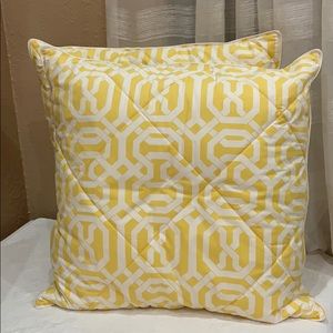 Pottery Barn Pair(2) Euro Sham Covers (NO Inserts)